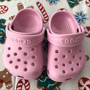 NWOT PINK INFANT CROCS